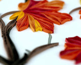 Detail shot of Quilled Autumn Leaves Card