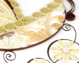 Detail shot of Quilled Baby Carriage Card