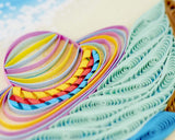 Quilled Beach Time Greeting Card