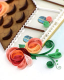 Detail shot of Quilled Birdhouse Greeting card