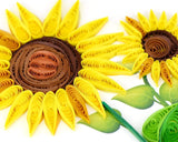 Quilled Birthday Sunflowers Greeting Card