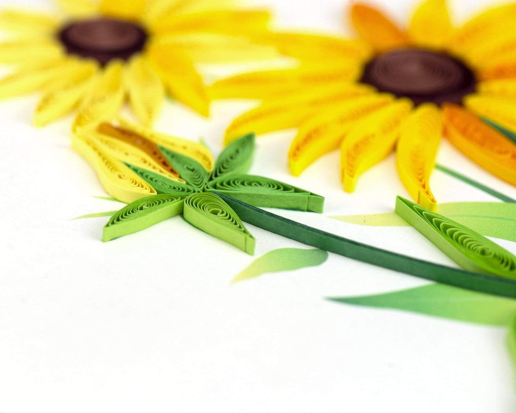 Handcrafted Black-eyed Susan Greeting Card | Quilling Card¨