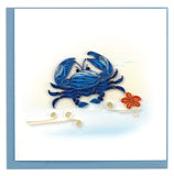Quilled Blue Crab Greeting Card