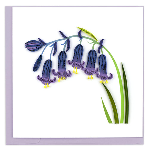 Quilled Bluebells Greeting Card
