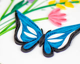 Quilled Butterfly & Wildflowers Greeting Card