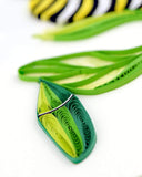 Detail shot of Quilled Caterpillar Greeting Card