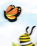 Detail shot of Quilled Caterpillar Greeting Card