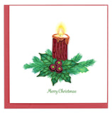 Quilled Christmas Candle Greeting Card