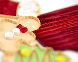 Detail shot of Quilled Christmas Cookies Card