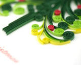 Detail shot of Quilled Christmas Tree Card