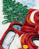 Quilled Christmas Truck Greeting Card
