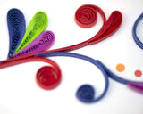 Detail shot of Quilled Congratulations Swirl Greeting Card