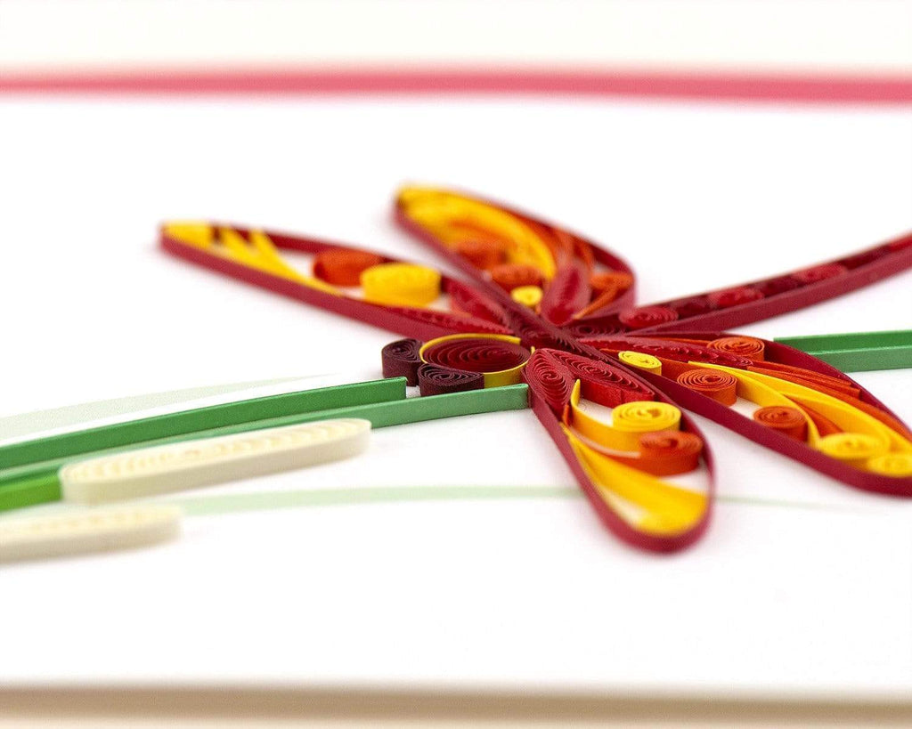 Handcrafted Dragonfly Greeting Card Quilling Card¨
