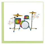 Quilled Drum Set Greeting Card