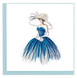 Quilled Fancy Lady Greeting Card