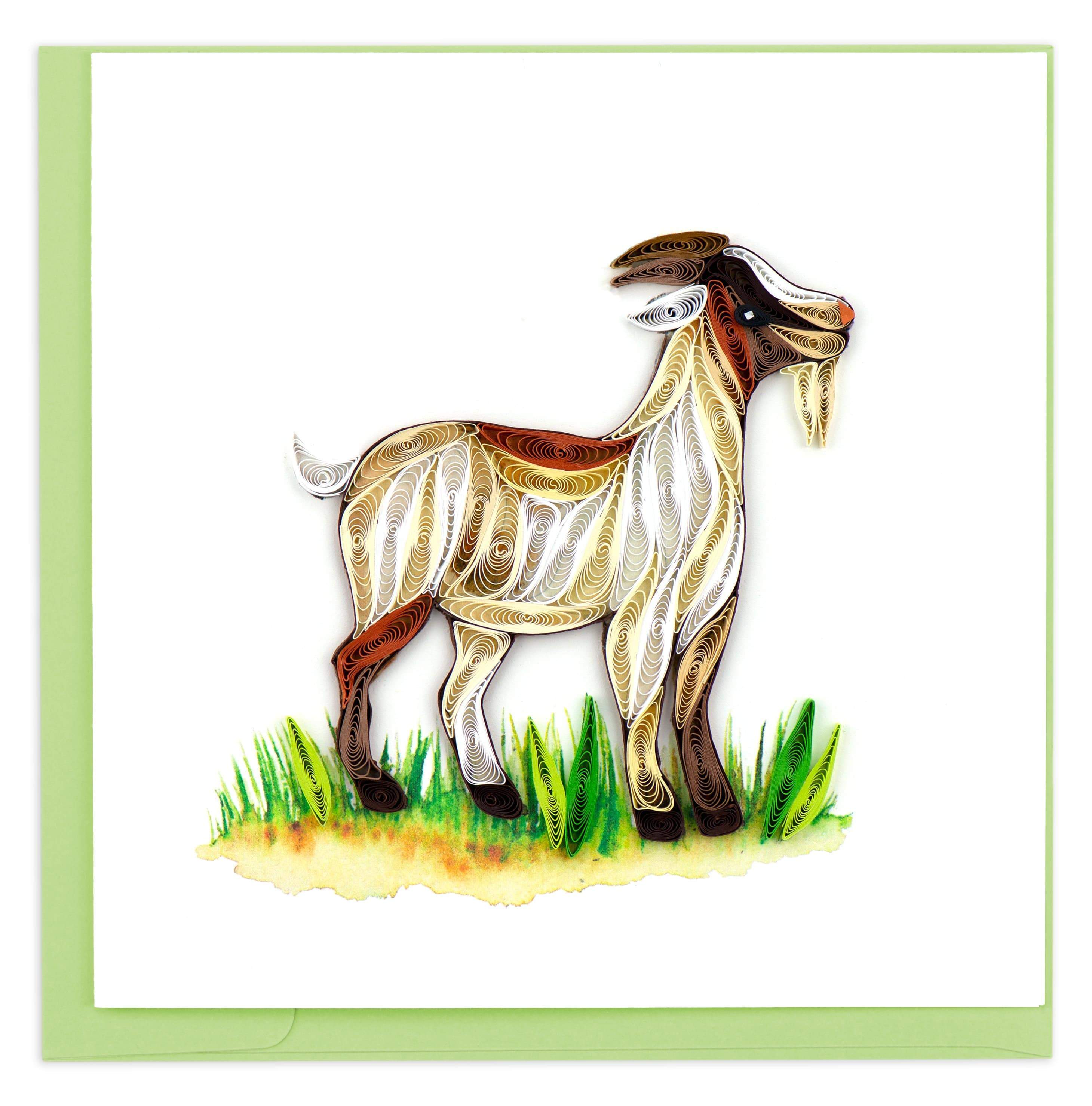 Goat coloring page isolated for kids Royalty Free Vector