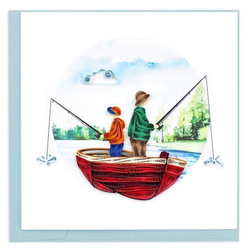Quilled Father's Day Fishing Greeting Card