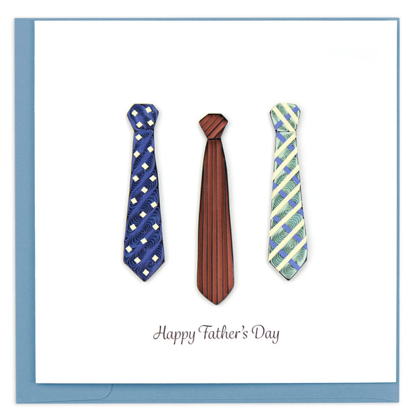 Quilled Father's Day Ties Greeting Card