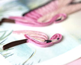 Detail shot of Quilled Flamingos Card