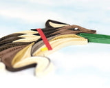 Detail shot of Quilled Frisbee Dog Greeting Card