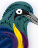 Detail shot of Quilled Golden-breasted Starling Greeting Card