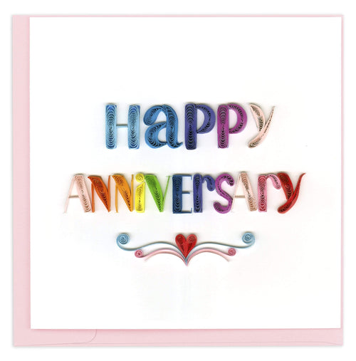 Quilled Happy Anniversary Card