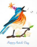 Quilled Happy Hatch Day Birthday Card