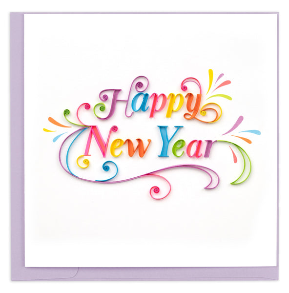 Quilled Happy New Year Card