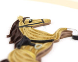 Detail shot of Quilled Horse Card