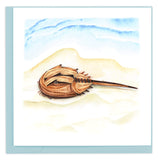 Quilled Horseshoe Crab Greeting Card