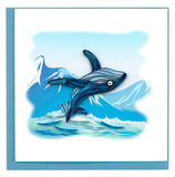 Quilled Humpback Whale Greeting Card