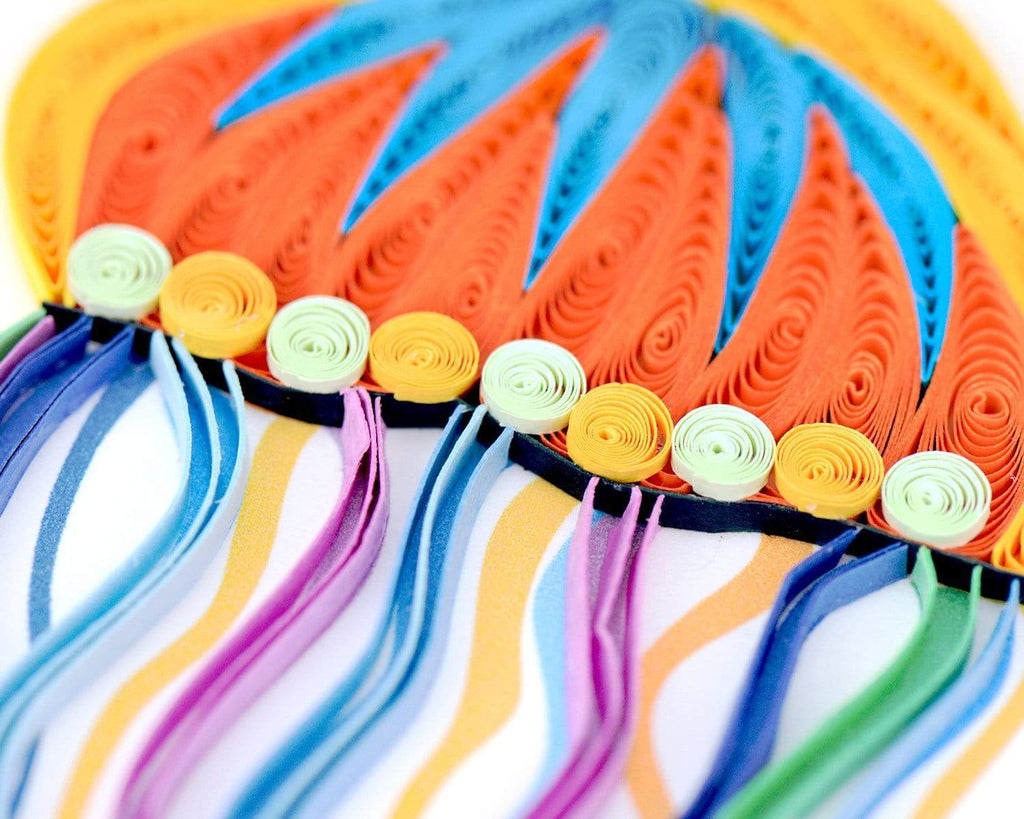 Handcrafted Jellyfish Greeting Card Quilling Card¨