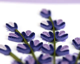 Detail shot of Quilled Lavender Card