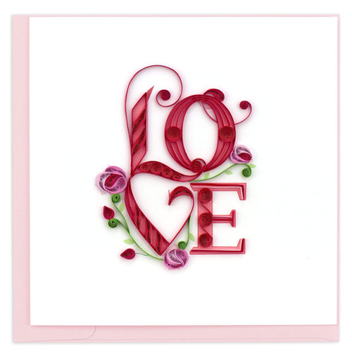 Love in artistic quilling