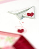 Detail shot of Quilled Love Letter Card