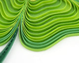 Detail shot of Quilled Lucky Clover Greeting Card