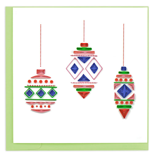 Quilled Modern Ornaments Greeting Card