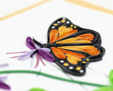 Detail shot of Quilled Monarch Butterfly Card