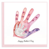 Quilled Mother & Child Handprint Mother's Day Card
