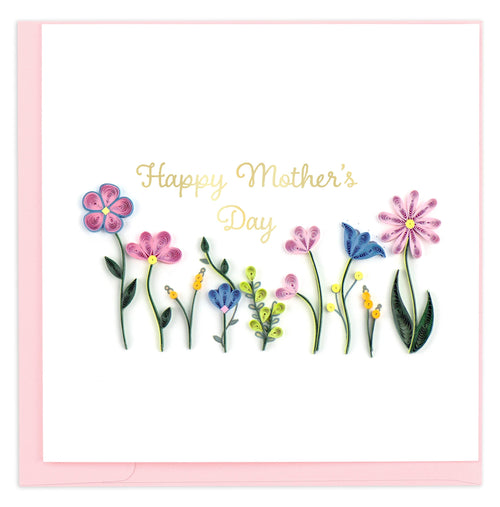 Quilled Mother's Day Wildflowers Greeting Card