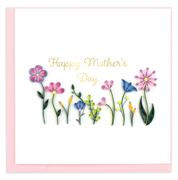 Quilled Mother's Day Wildflowers Greeting Card