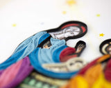 Detail shot of Quilled Nativity Scene Card