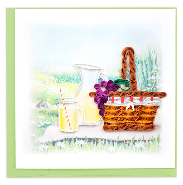 Quilled Picnic Greeting Card