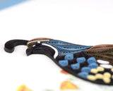Detail shot of Quilled Quail & Chicks Card