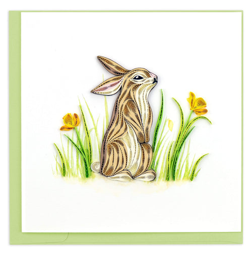 Quilled Rabbit Greeting Card