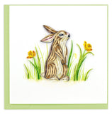 Quilled Rabbit Greeting Card