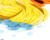 Quilled Rubber Ducky New Baby Card
