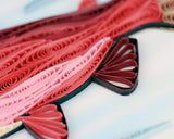 Quilled Salmon Greeting Card