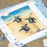 Quilled Sea Turtle Hatchlings Greeting Card