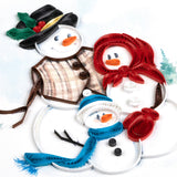 Quilled Snowman Family Holiday Card